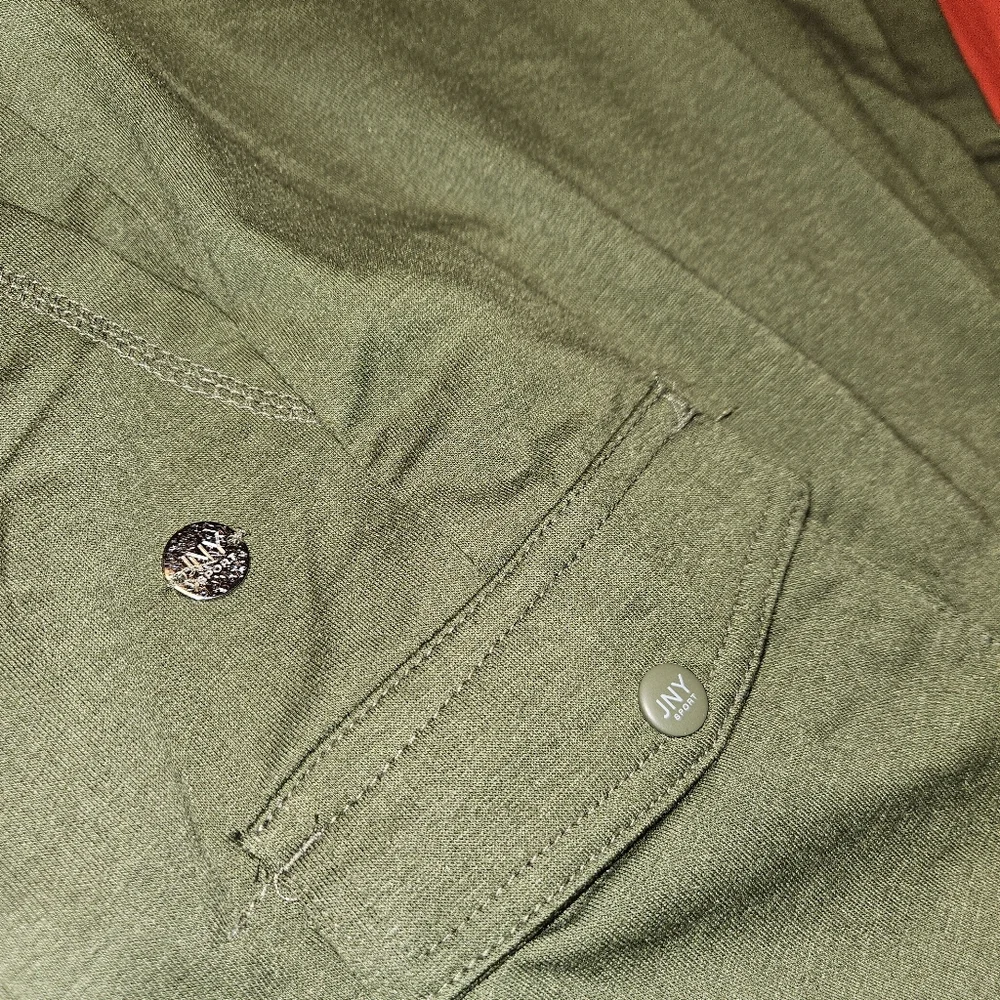 Jones New York Sport Capri Large New w/Tag Green Soft & Lightweight w/Pockets - Picture 7 of 8